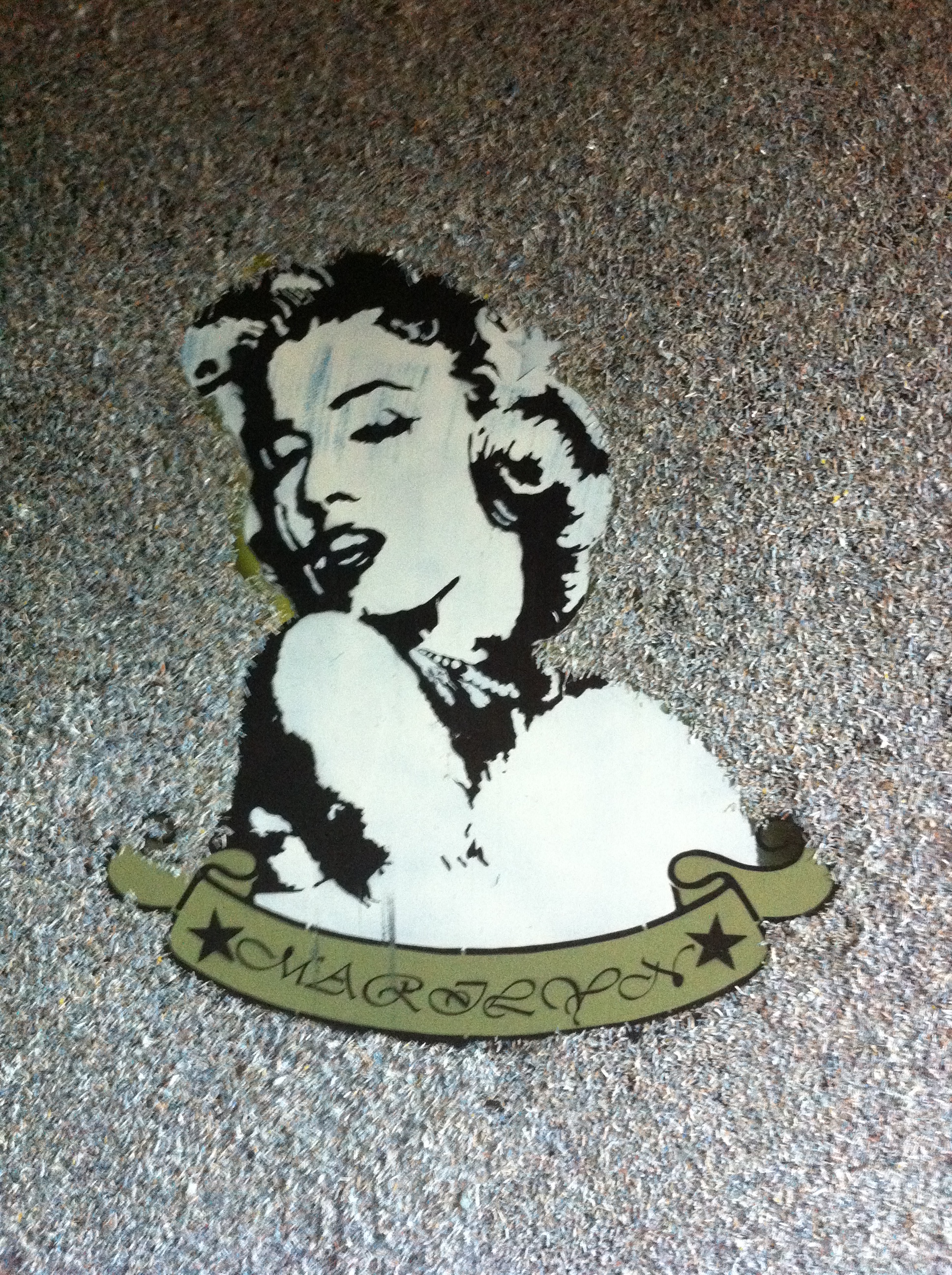 Artwork portrait with Marilyn-inspired styling